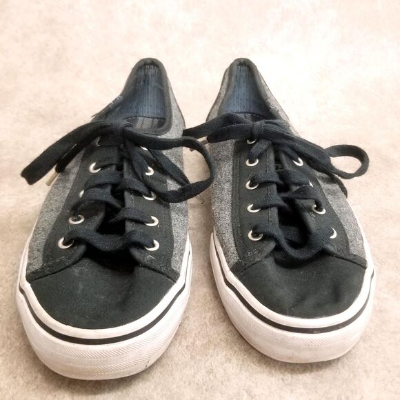 Keds Womens Double Up WF53504 Size 8 Black Gray Lace Up Casual Sneaker - Picture 2 of 11